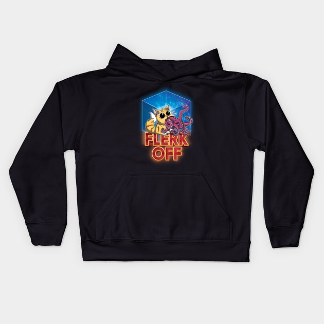 Flerk Off - Goose Kids Hoodie by TreemanMorse